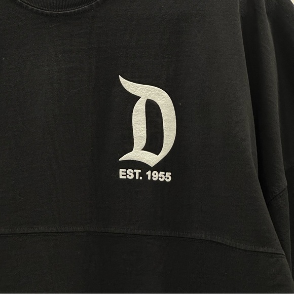 Disney Parks Authentic Original Spirit Oversized Jersey Black XS Long Sleeve - Picture 4 of 8